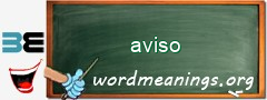 WordMeaning blackboard for aviso